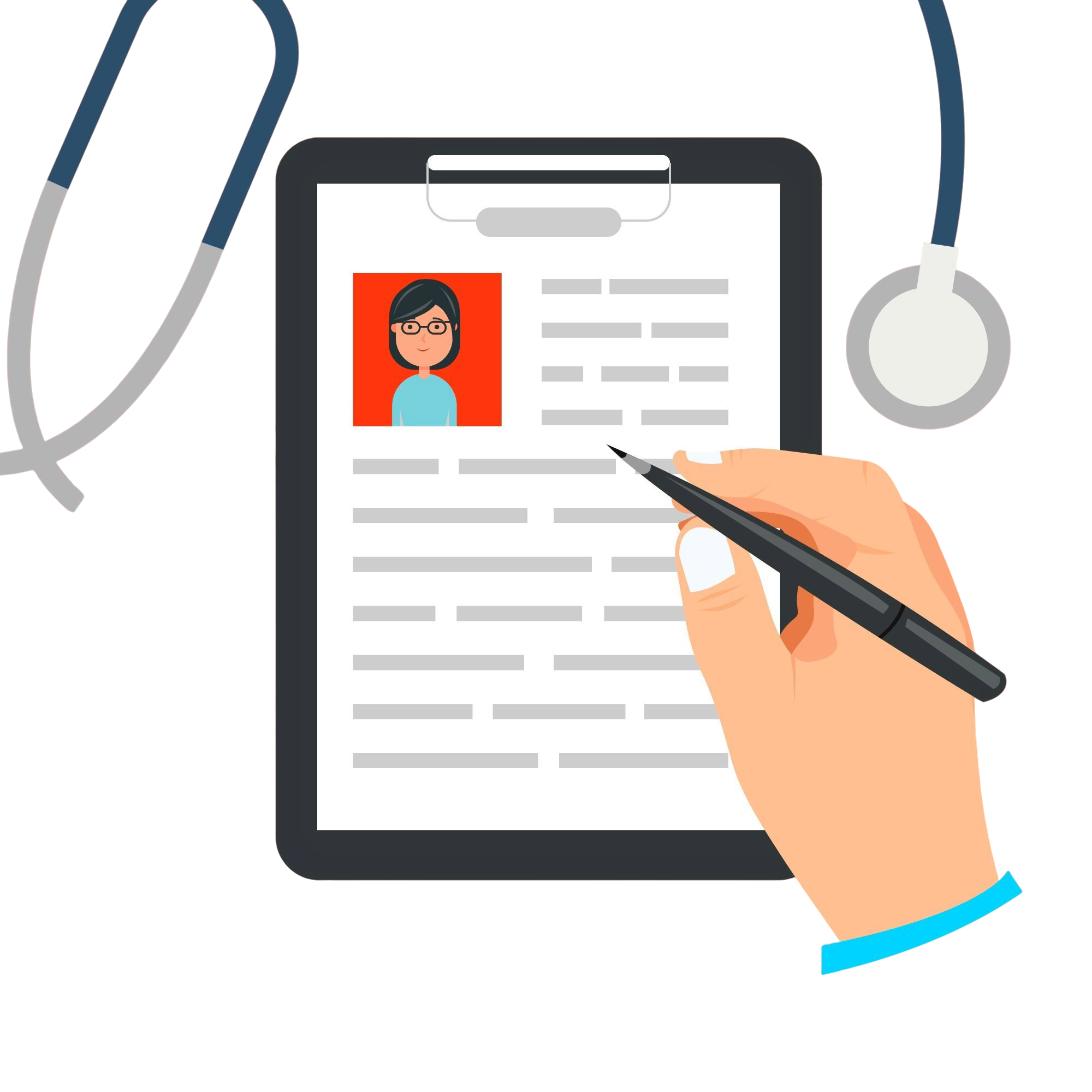 doctor-writing-clipboard